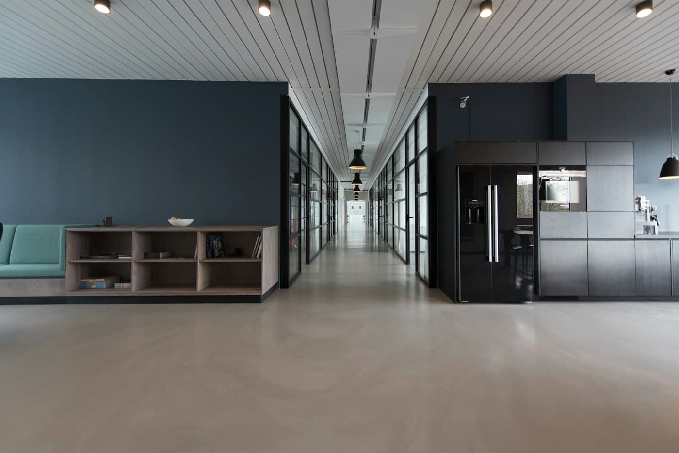 Modern open-plan office interior