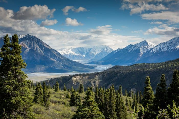 Mountain landscape with a lake